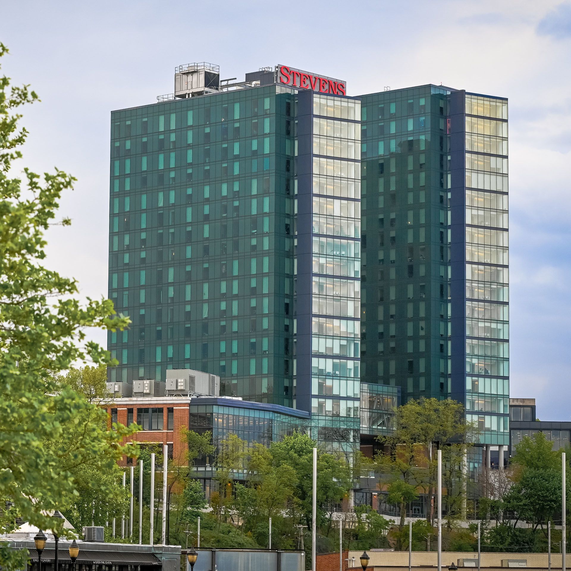 View of south tower of UCC from the Hudson River.